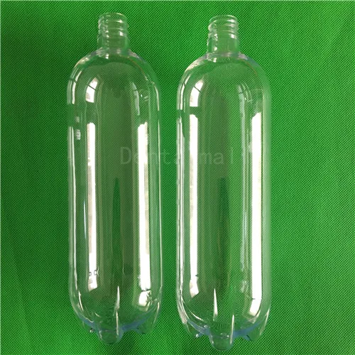2pcs 1000ml Стоматологическая крышка для бутылки Стоматологическая прозрачная пластиковая бутылка для воды 1000 мл 600 мл Стоматологическая бутылка для хранения - Цвет: 2pcs 1000ml