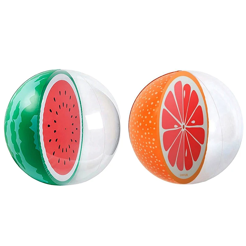 

Inflatable Balls Simulation Watermelon Rubber Ball Beach Pool Toys Creative Summer Beach Party Supplies Beach Ball for Children
