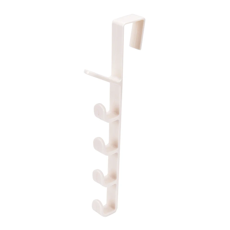 

1Pcs The Door Hanger Hook Toilet Paper Multipurpose Hanging Rack Plastic Bathroom Holder