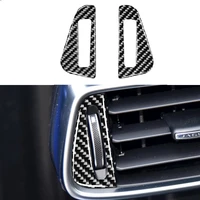 carbon fiber decorative interior accessories interior dashboard air vent outlet trim sticker fit for jaguar xe xf x760