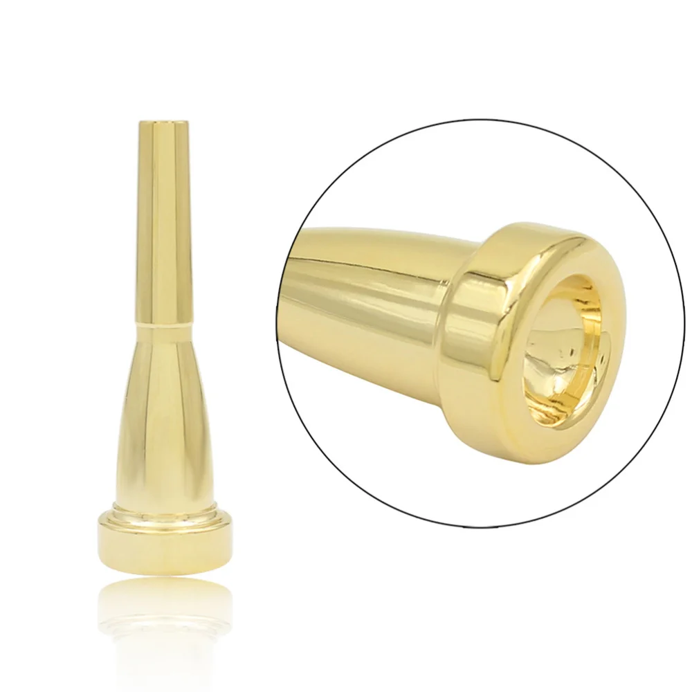 

Gold Plated Metal Trumpet Mouthpiece Musical Instruments Accessories