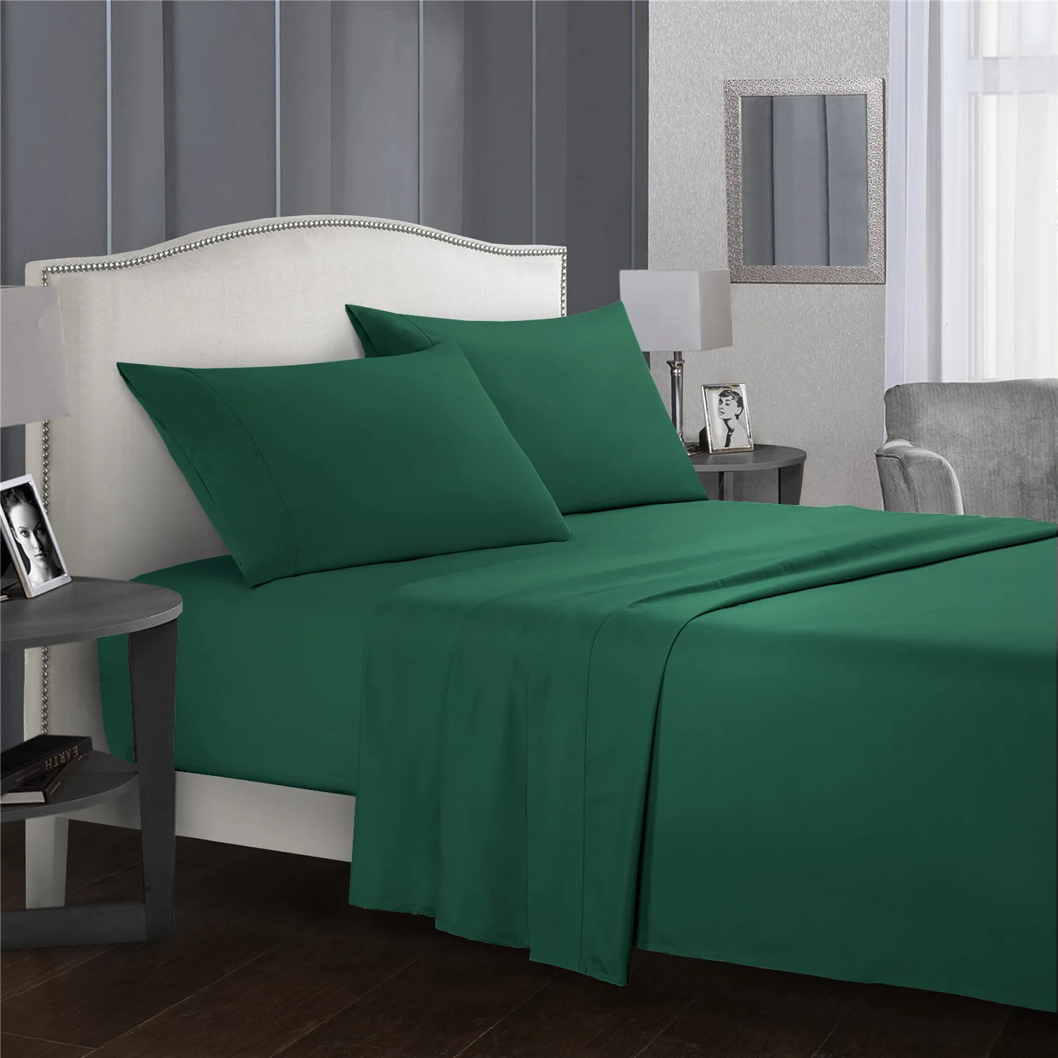 

Cotton Soft Bed Sheets Pillowcases Set King Full Size Hotel Luxury Sheets Bed Cover Home Textile Bedding 4/3 Pcs 90g Queen Size