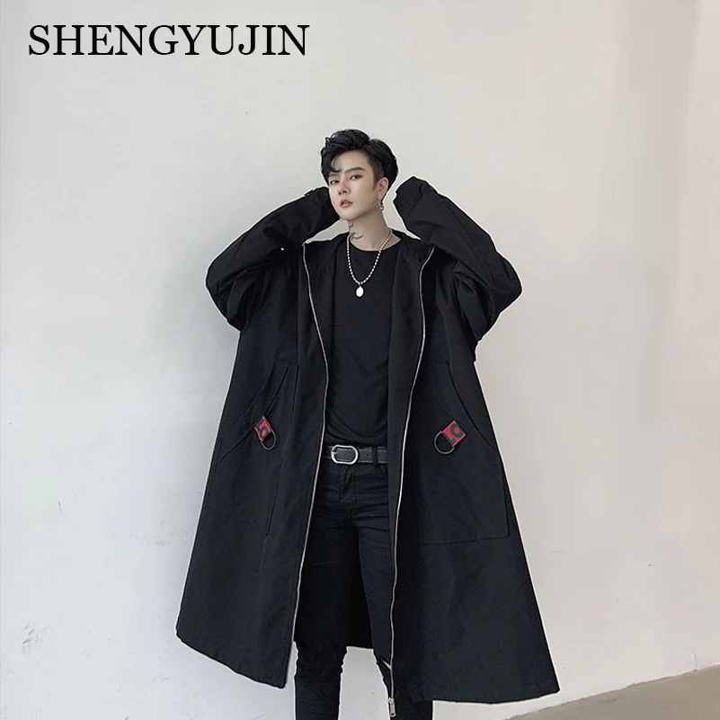 SHENGYUJIN осень темно ins личность лента украшения мужская длинная негабаритная