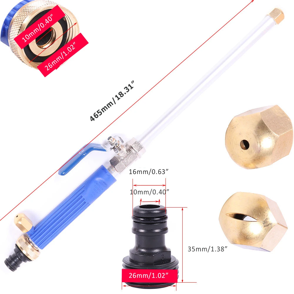 46 см водяной пистолет высокого давления садовая мойка шланг насадка распылитель