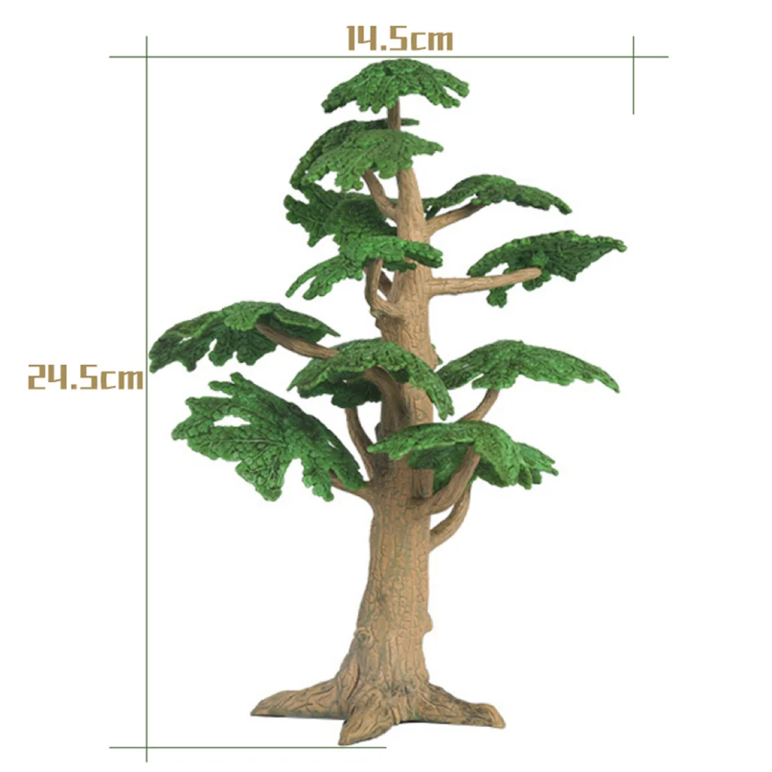 

24.5cm Plastic Miniature Wilderness Model Tree for Railroad Layout Garden Landscape Decor