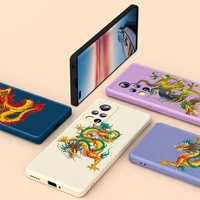 dragon domineering for honor 50 se 30 30s 20 20i 20e 10x 10 9x 9c 9s lite 5g pro liquid silicone soft cover phone case