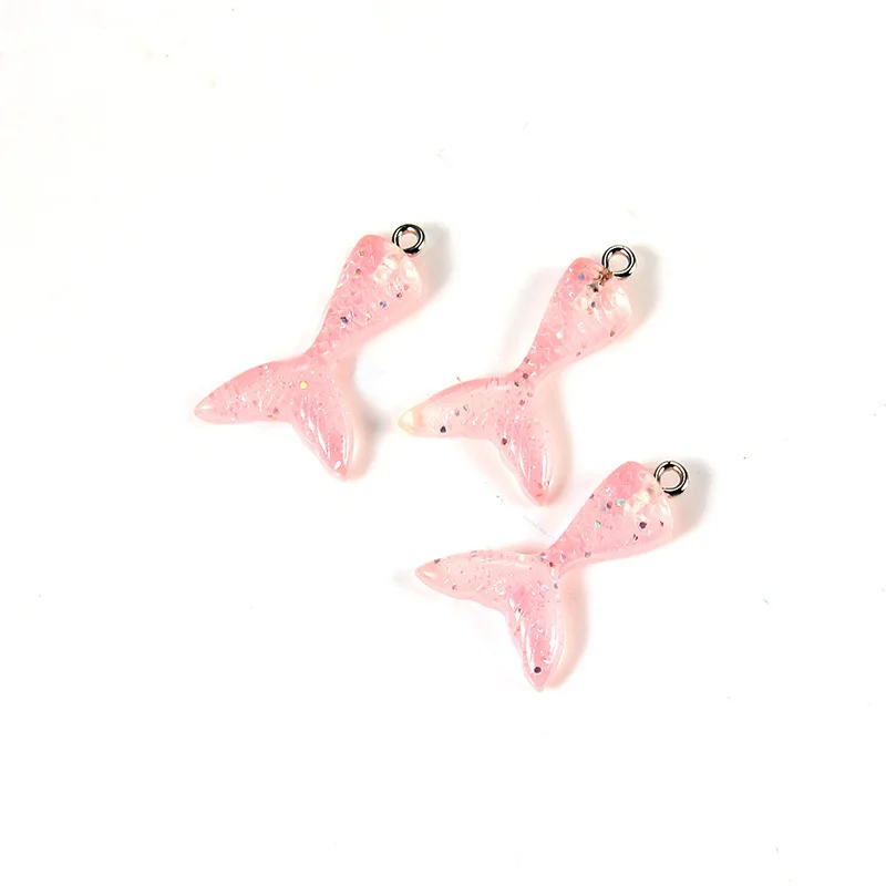 

Hobbyworker Hot Selling Resin Fishtail Charms Pendant for DIY Handmade Earrings Necklace Jewelry Accessories P0016