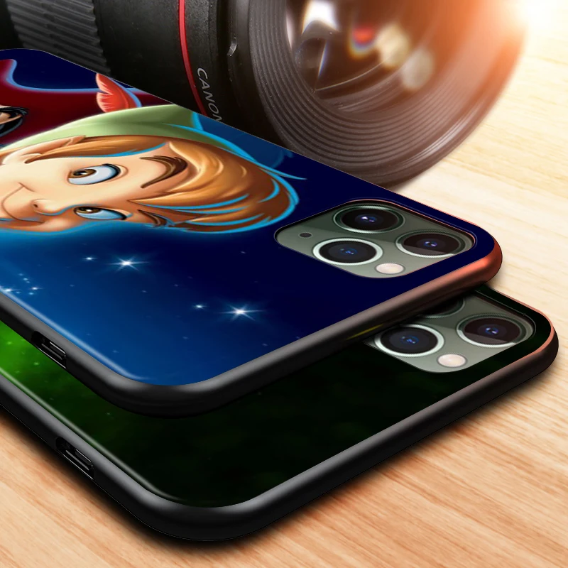 

Disney Peter Pan Wendy Tinkerbell for Apple iPhone 12 Mini 11 XS Pro Max X XR 8 7 6 6S Plus SE 5 5S Black Phone Case