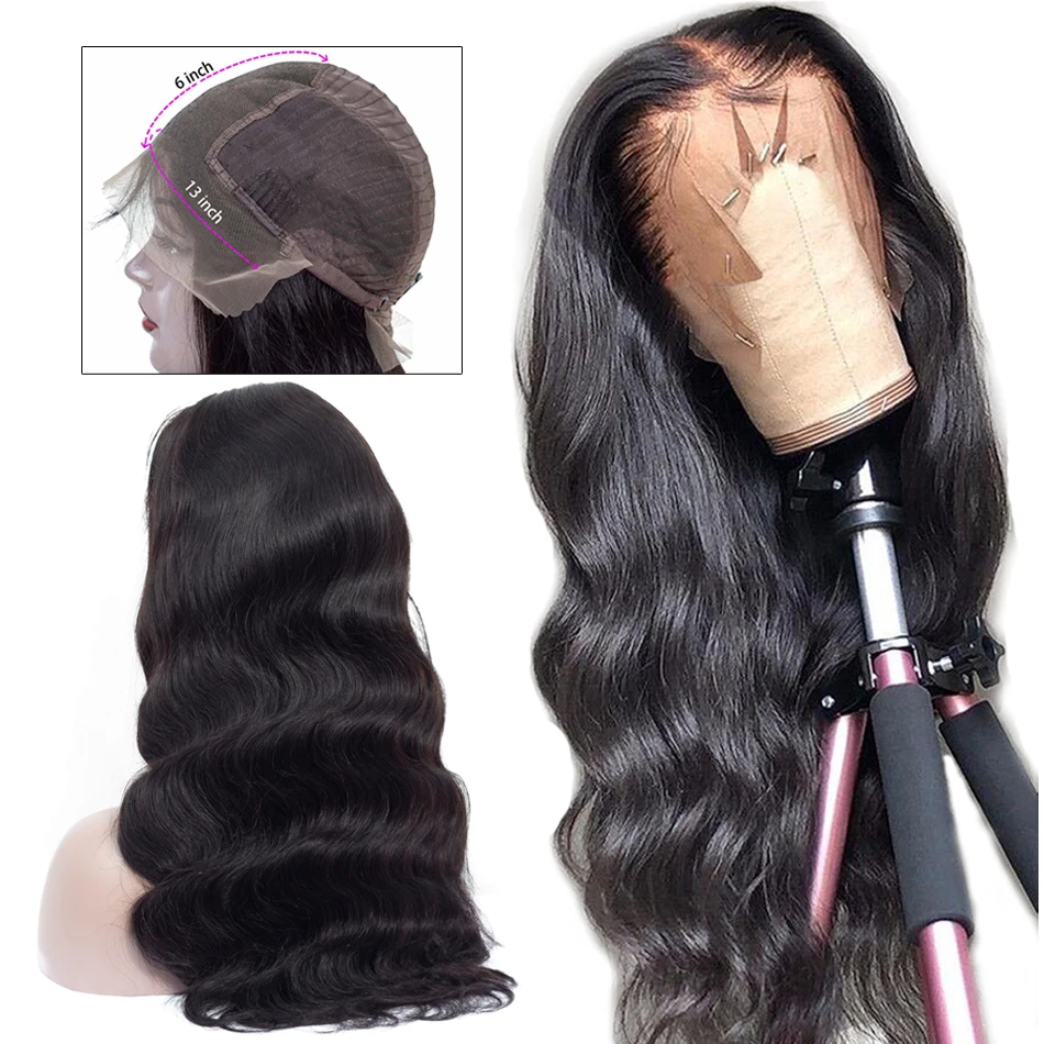 

13x6 Lace Frontal Wig Remy Body Wave Lace Frontal Wigs with Baby Hair Pre Plucked Lace Front Wigs Human Hair Ashimary