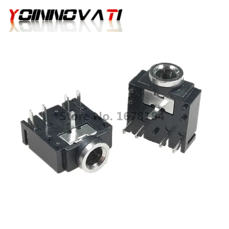 10 шт. PJ 307 PJ307 черный 3 5 мм стерео разъем аудио PCB 3F07 5PIN|pcb connector|pcb socket connectorpcb 10pcs |