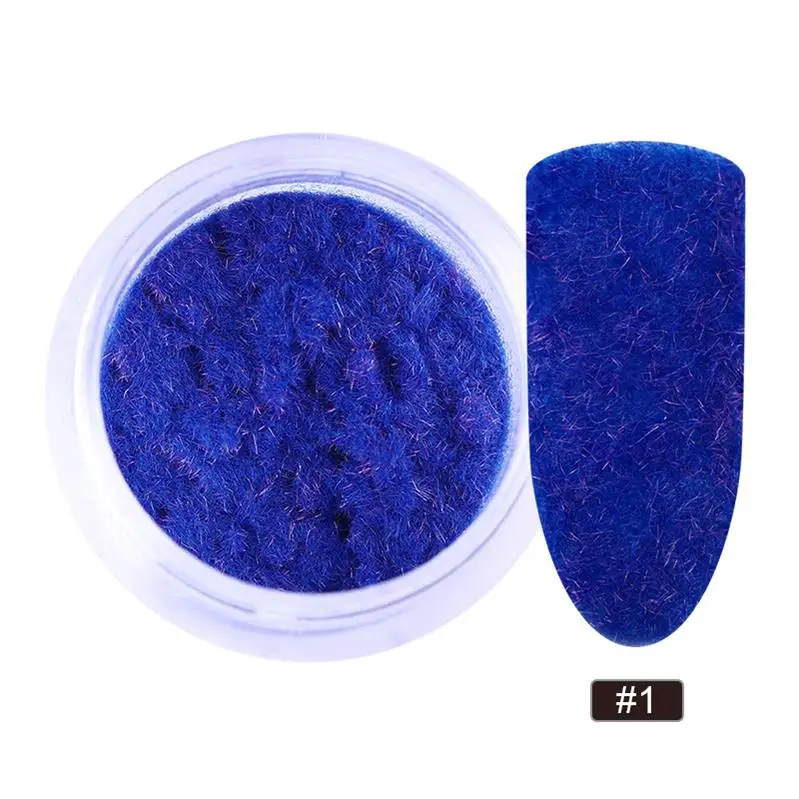 Blue 2 1 г/кор. Блестящий Порошок для ногтей Мерцающий, зеркальный розовый фиолетовый пигмент для ногтей 5 цветов Блестящий пылезащитный хромированный лак для ногтей - Цвет: Blue 2