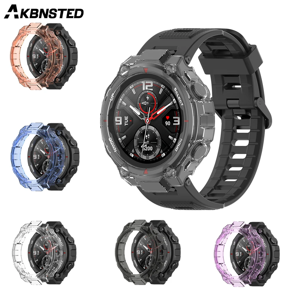 

Мягкий силиконовый защитный чехол AKBNSTED для смарт-часов Huami Amazfit T-Rex, Сменный Чехол для часов Amazfit A1918