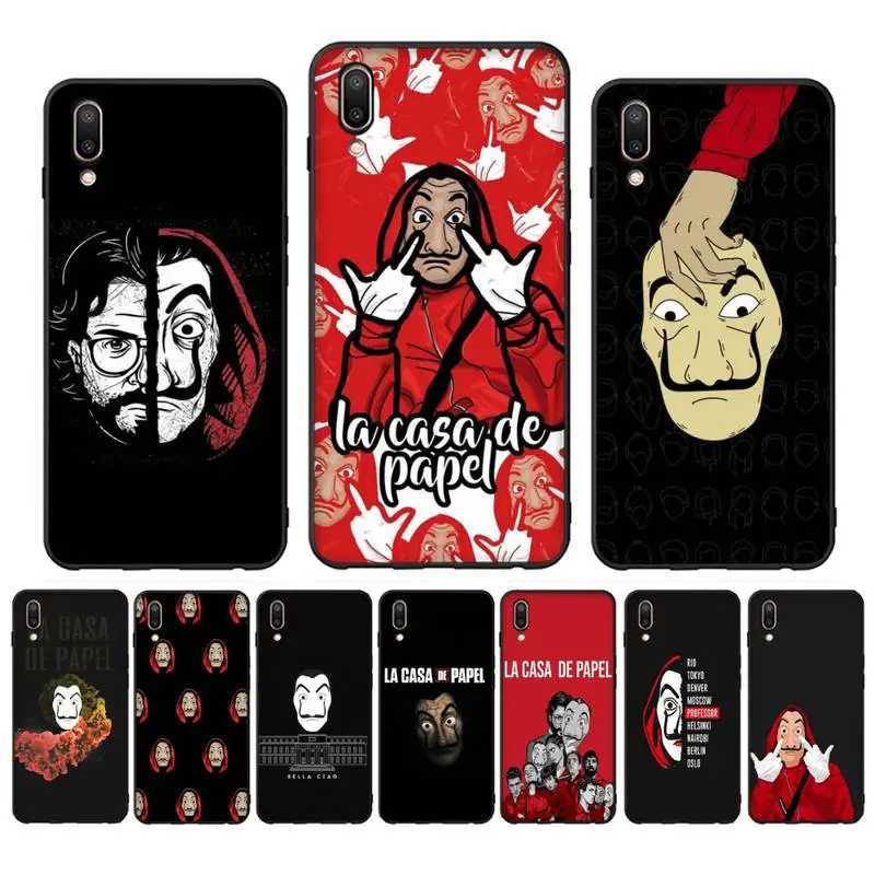 

Spain TV Money Heist House Paper La Casa de papel Phone Case Case For Oppo Reno Realme C3 6Pro Cover For vivo Y91C Y17 Y19
