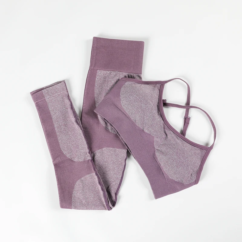 Комплект из 2 предметов одежда для тренировок женщин спортивный комплект с