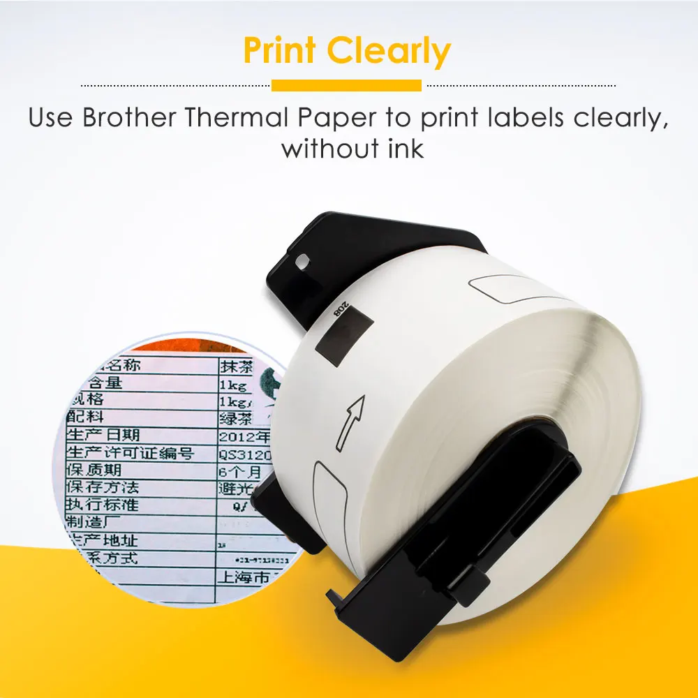 Картридж King Roll термомаркировка фотобумага для Brother белая бумага ярлык доставки 62