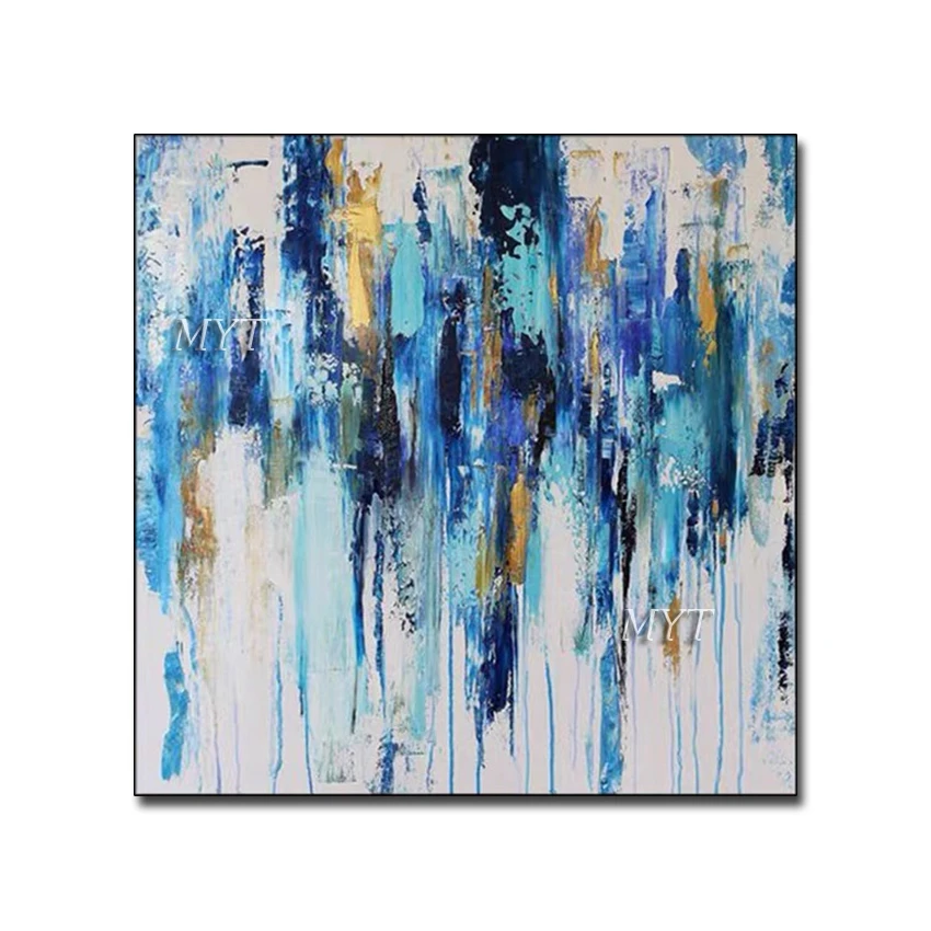 Большой домашний декор искусство абстракция новая ручная роспись толстая