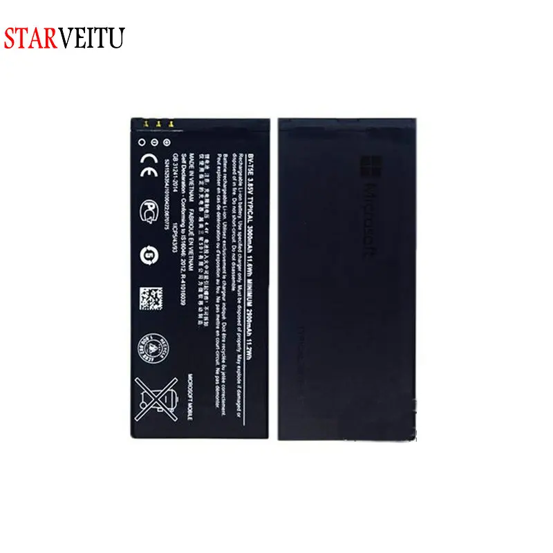 BV T5E Аккумулятор для Microsoft Lumia 950 RM 1106 1104 110 McLa запасные батареи Bateria