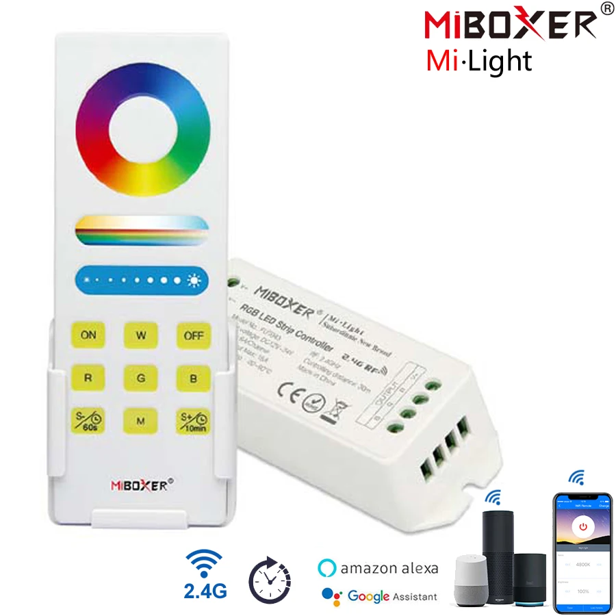 

2.4G Touch Remote Control Mi Light LED Lights Controller 12v 24v Iboxer Controller Dimmer Rgb Rgbw Rgbcct Milight Led Controller