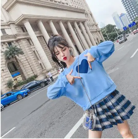 blue suits 2 шт., модные новые корейские модные свитера с расклешенными рукавами+ жилет с оборками и бисером, элегантные комплекты из двух предметов, женские комплекты одежды - Цвет: blue suits