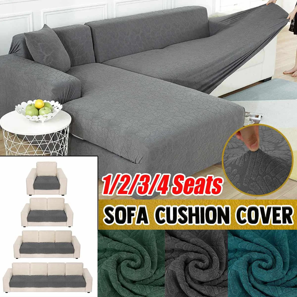 

Эластичный чехол на 1/2/3/4 места для дивана в гостиную, защитный чехол для дивана на сиденье, эластичный моющийся чехол для дивана
