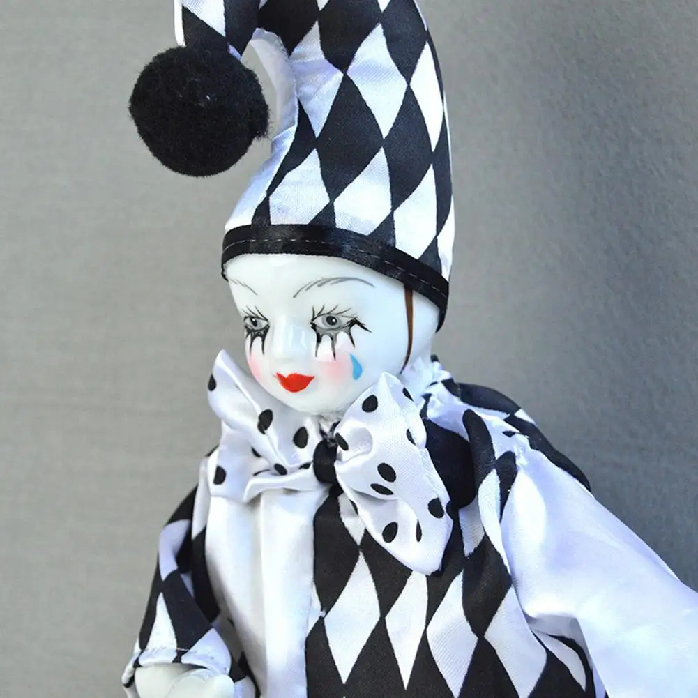 

Toys For GirlsCeramic Clown Doll Ornaments Doll Circus Souvenir Gift Handmade
