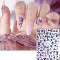 newest bouquets dry design 3d self adhesive decal tools diy decoration tools nail stickers mg415 04