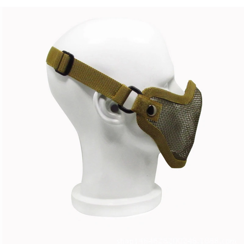 

Airsoft face masks, Tactica l Steel Mesh Masks Half Face Mask Protective Gear for Airsoft Paintball Cosplay