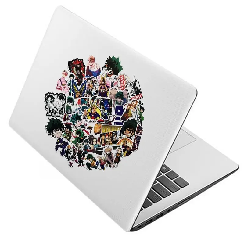 

73Pcs/pack My Hero Academia Anime Sticker Skateboard Waterproof Trolley Case Laptop Skateboard Stickers Toys Gifts For Kids