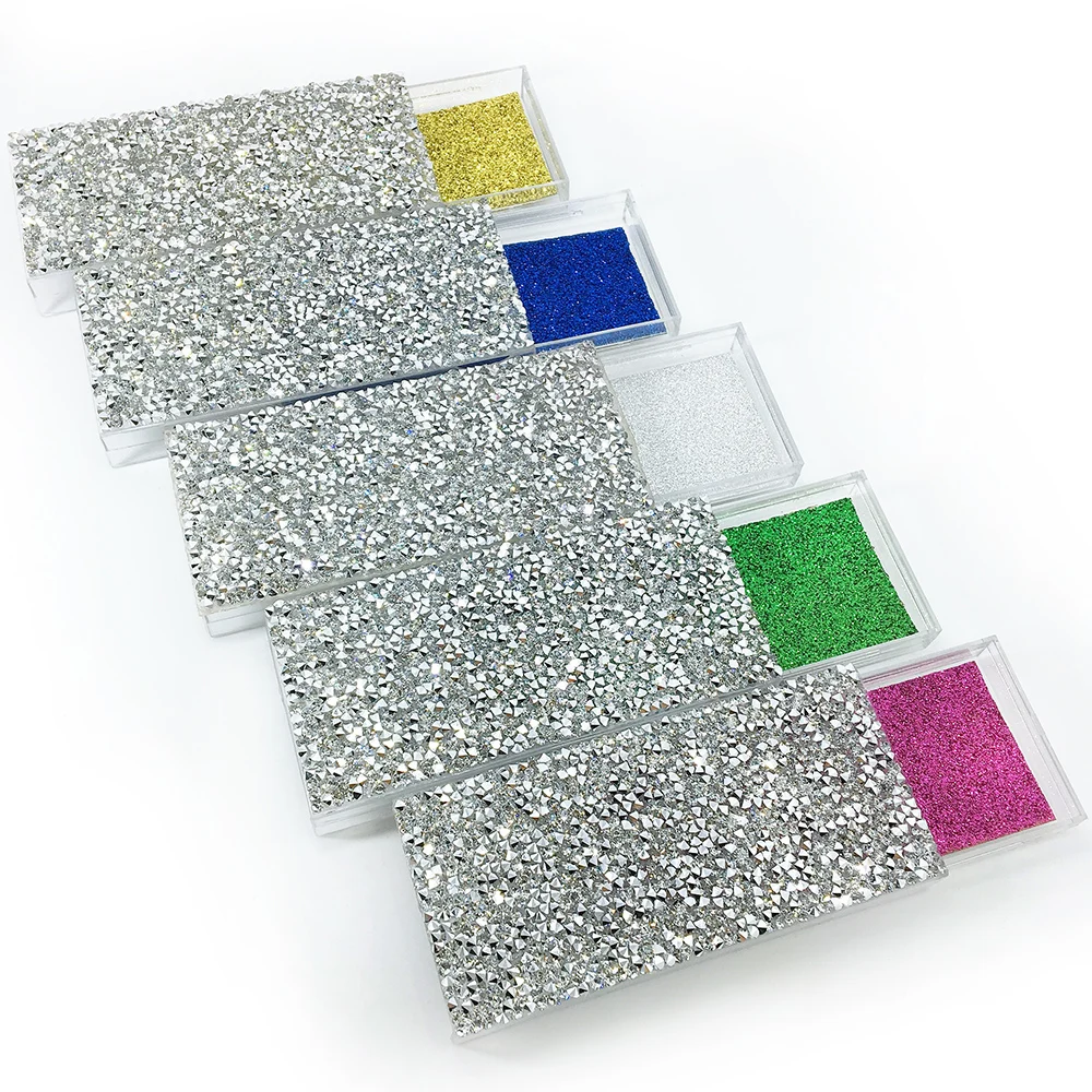 20 шт оптом Алмазная коробка для упаковки накладных ресниц Поддельные 3d норковые