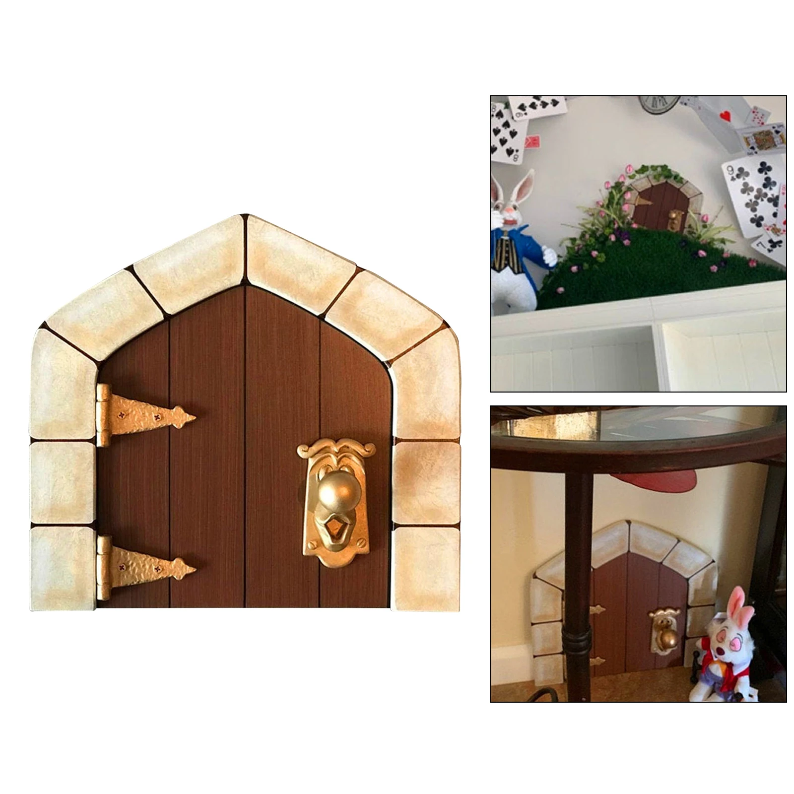 Мини сказочная дверь двор садовая скульптура Статуэтка для детской комнаты
