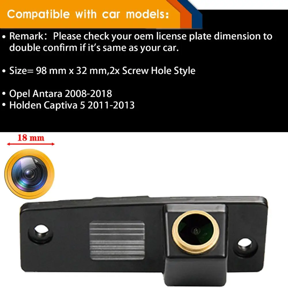 Золотая камера HD 1280x720p для Holden Captiva 5 Vauxhall Antara 2011-2013 задняя ночного видения |