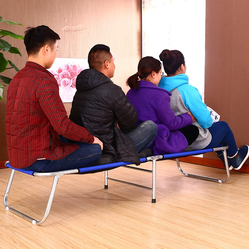 Складная кровать одиночная Офисная для обеда взрослых холщовая Простая эскорта|