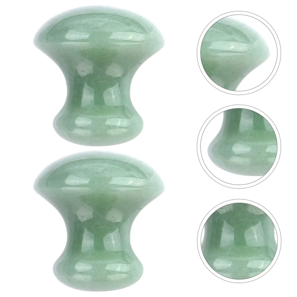 

2Pcs Mushroom Shaped Massaging Boards Facial Massagers Beauty Tools (Green)