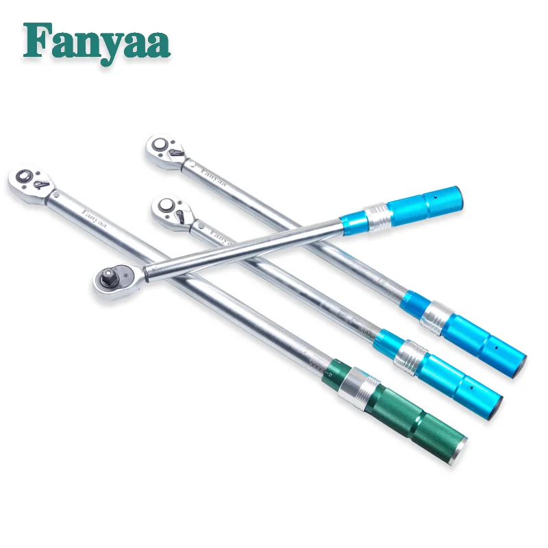 Fanyaa Professional Preset Adjustable Torque Wrench Range 100-500Nm 3/4 Inch Square Drive High-accuracy 4% Hand Tools Spanner |