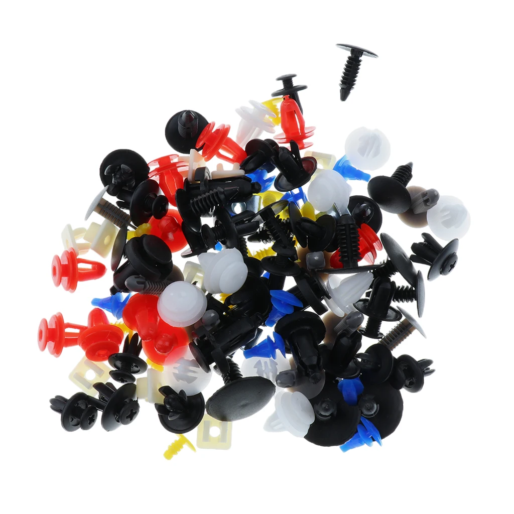 100 шт. заклепки бампера для салона автомобиля фиксатор зажим 12 типов|Тюнинговые