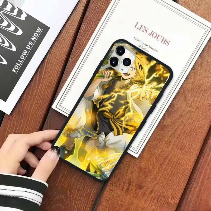 

My hero academia Denki Kaminari Phone Case for iPhone 11 12 pro XS MAX 8 7 6 6S Plus X 5S SE 2020 XR