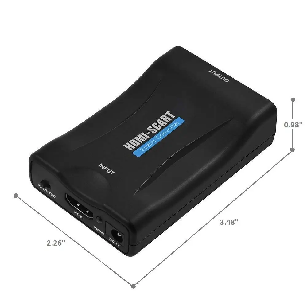 HDMI к SCART адаптер конвертер 1080P HDMI вход к SCART выход адаптер для SKY Blu-Ray плеер HDTV Xbox DVD