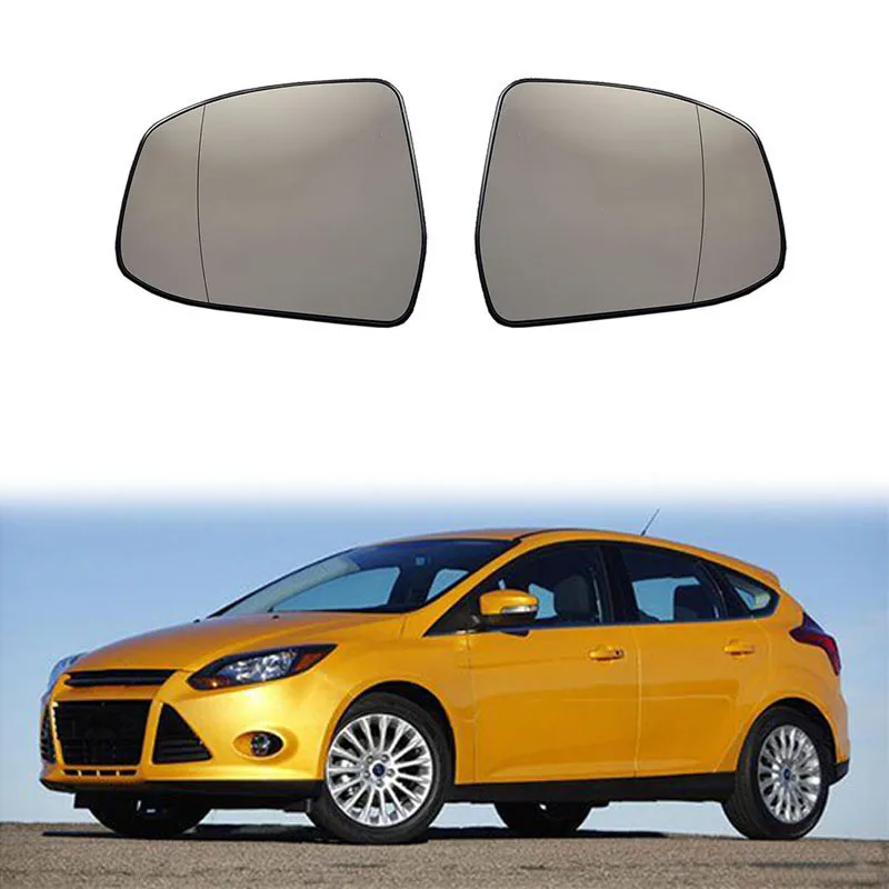 

Front Door Side Wing Heated Rearview Warming Mirror Glass Lens for Ford Focus for Ford Mondeo 2008-2018 Right Drive