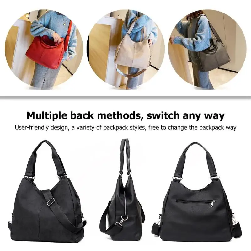 Модные женские сумки высокого качества Hobos на одно плечо винтажные одноцветные с