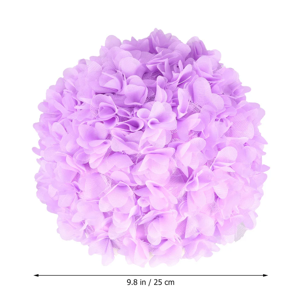 

3D Flower Petals Shaped Swim Cap Fashion Swimming Hat Adults Bathing Cap Purple