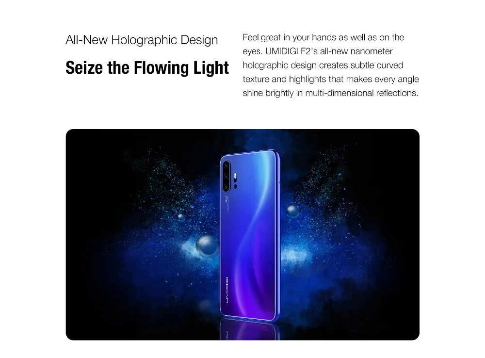 UMIDIGI F2 Android 10 Helio P70 6 ГБ 128 Гб мобильный телефон 5150 мАч 18 Вт Быстрая зарядка 6,5" 48 МП 32 МП камера двойной 4G LTE NFC Смартфон
