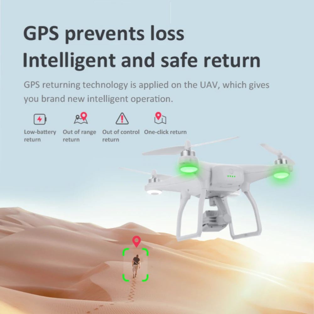 Квадрокоптер K777 PRO/K777 с 3 осевой шарнирной камерой HD 4K GPS Wi Fi|Радиоуправляемые