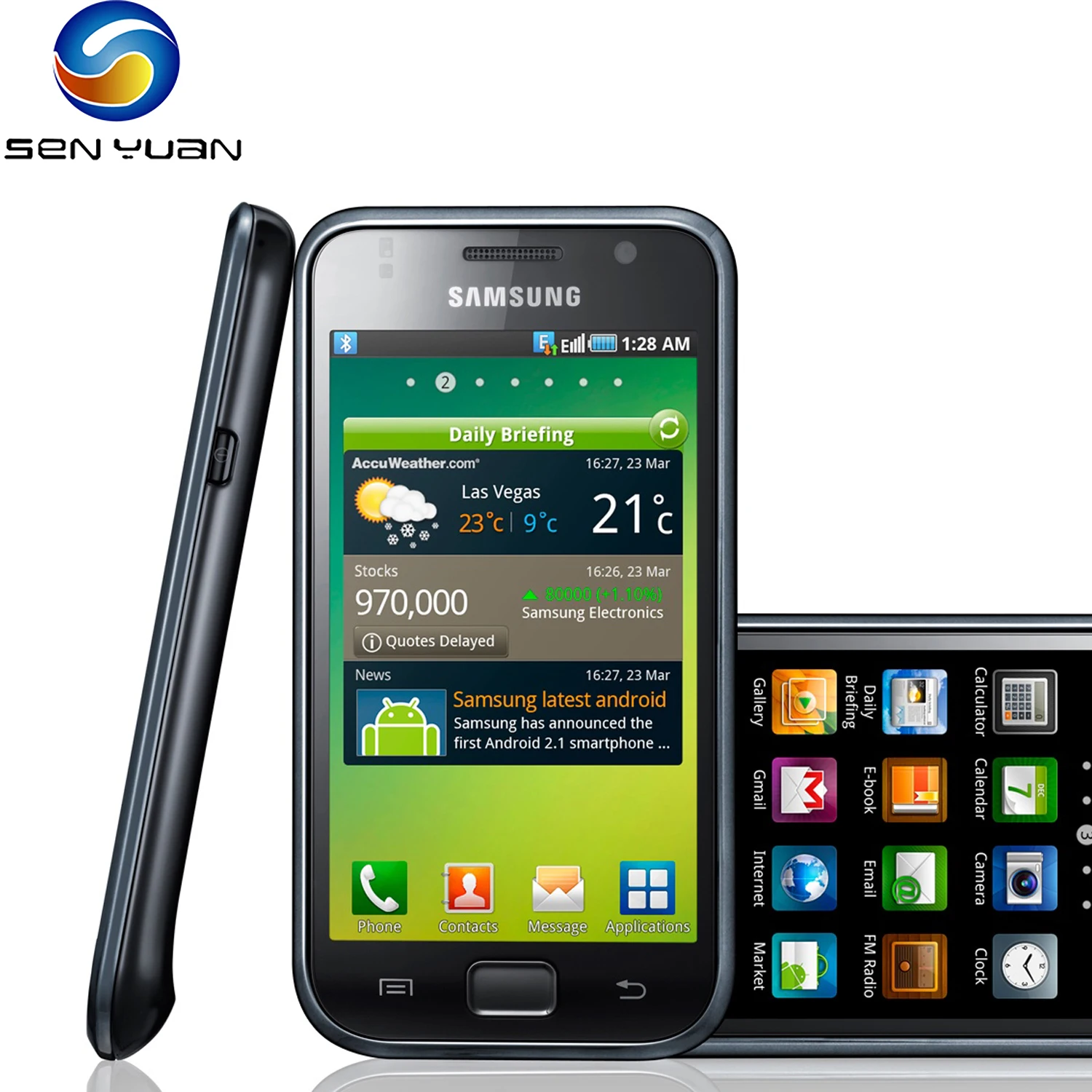 Смартфон Samsung Galaxy S Оригинальный разблокированный 3G мобильный телефон Wi-Fi GPS Bluetooth