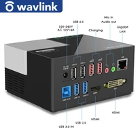 wavlink universal usb c docking station 4k dual display with 4xusb 3 0 65w pd charging gigabit ethernet dock for windows mac os