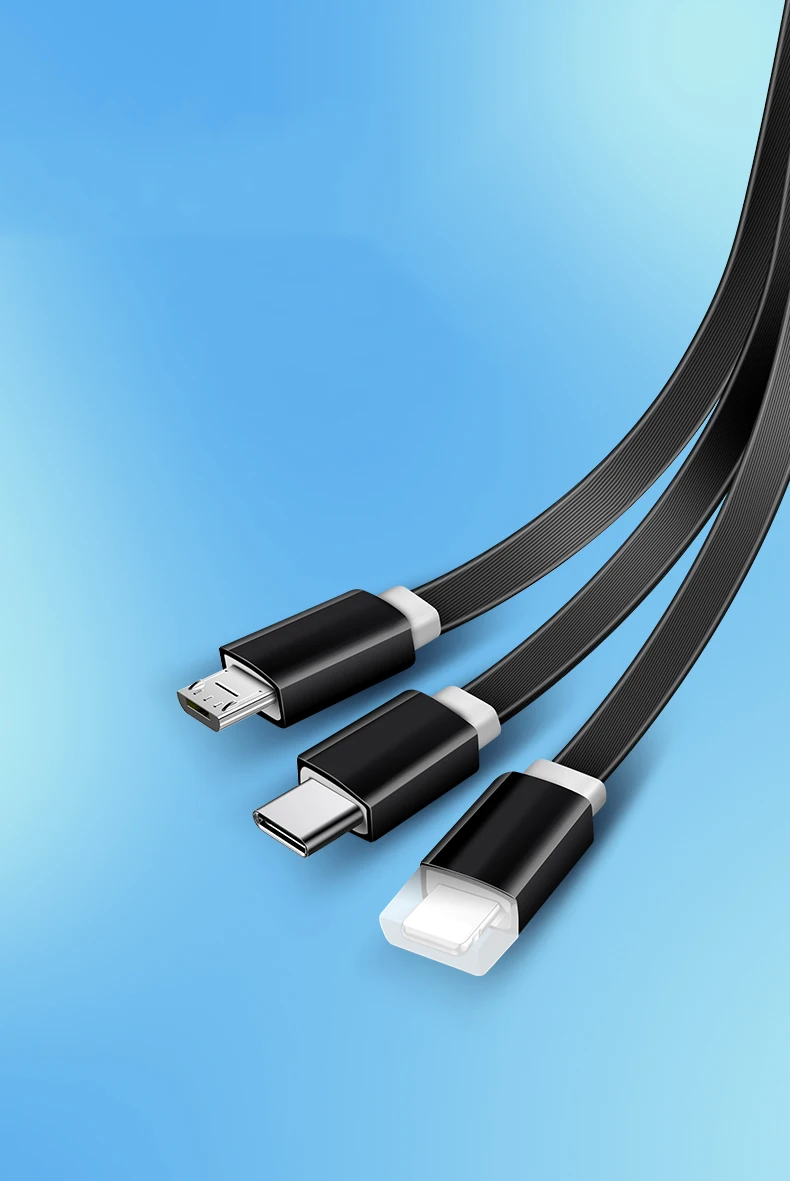 Красота мобильного кабель передачи данных телефона 2.4A Быстрый зарядный кабель Android 3-в-1 Телескопический кабель для передачи данных Mini-USB смарт-устройств Usb кабель
