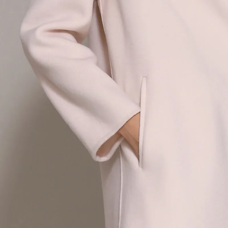 

Ladies LongDouble-sided Cashmere Coats Winter Women Warm Woolen Trench S8702