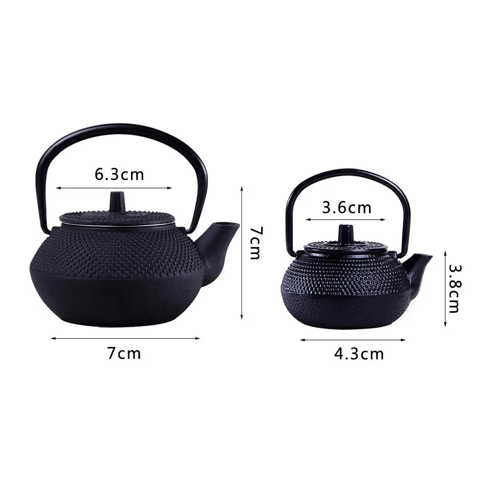 50ML 300ML 800ML Mini Cast Iron Kettle Teapot Tea Set High Quality Heat Resistant Explosion Proof Maker Dropshipping | Дом и сад