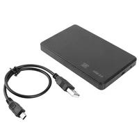 2 pieces sata to usb3 0 2 5 inch hard disk case external hard disk box with usb cable hdd enclosure usb3 0