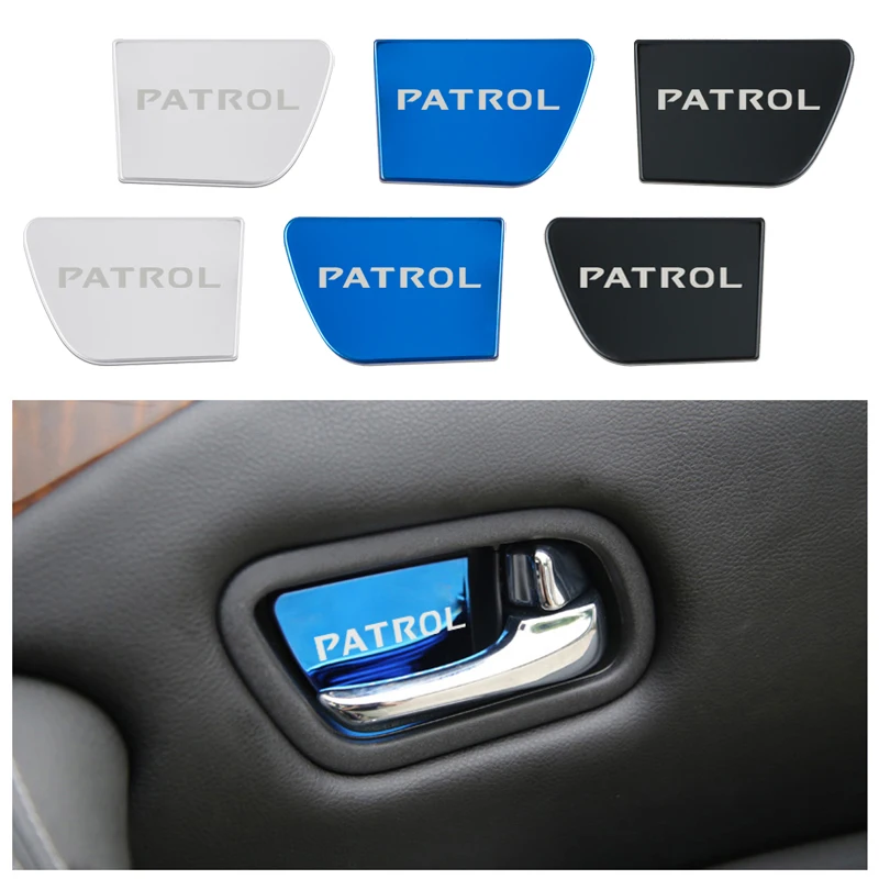 4 шт. для Nissan патруль Y60 Y61 Y62 автомобильные аксессуары крышки для дверных ручек отделка автомобильные наклейки