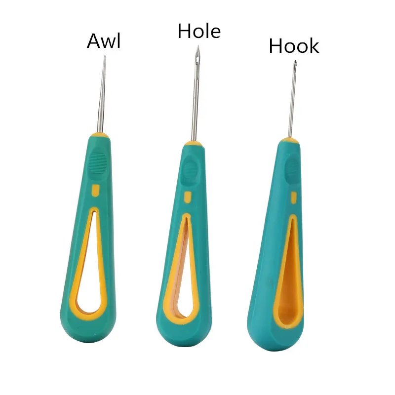 

1 Piece Sewing DIY Leather Goods Silicone Handle Shoe Repair Tip Hook Cone Straight Tip Cone Round Hole Cone